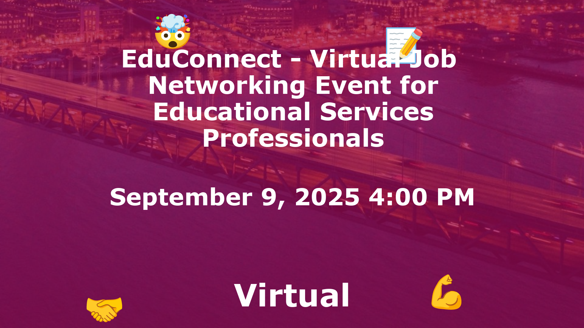 EduConnect - Virtual Job  Networking Event for Educational Services Professionals event image